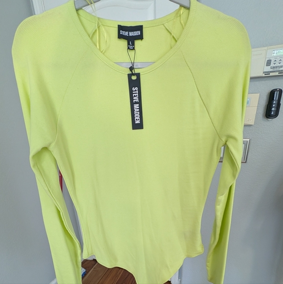 Steve Madden Neon 95% Cotton Bodysuit Size Large Nwt ❤️ - Picture 1 of 8